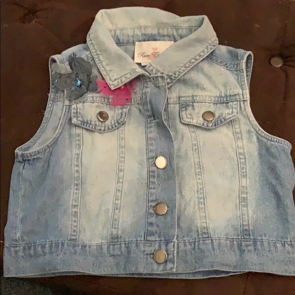 Stylish kids jean vest